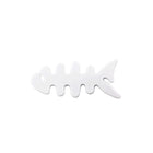 HURTEL Headphone cable organizer in the shape of a fish, white