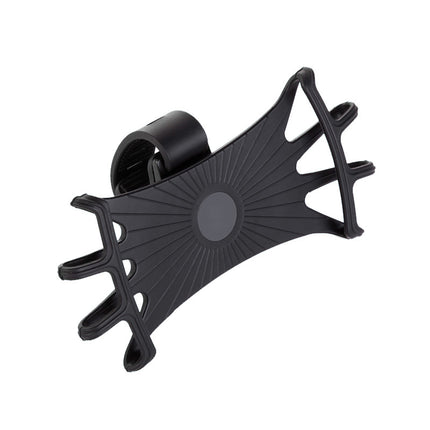HURTEL Swivel silicone bicycle phone holder with detachable clamp, black – image 2