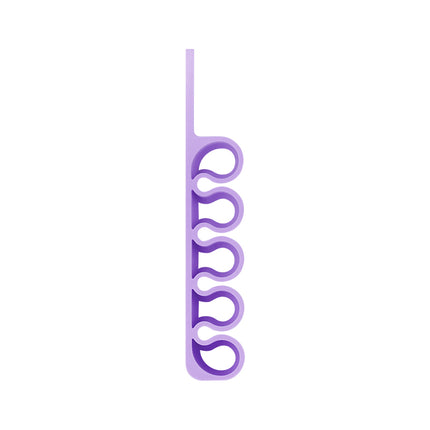 HURTEL Silicone office organizer for pen cables, purple