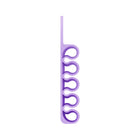 HURTEL Silicone office organizer for pen cables, purple