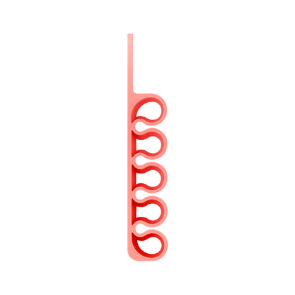 HURTEL Silicone office organizer for pen cables, orange