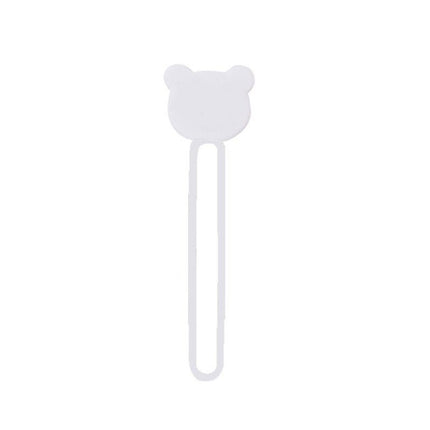 HURTEL Silicone cable organizer reel, white
