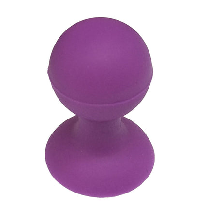 HURTEL Silicone phone holder with suction cup and round head, purple