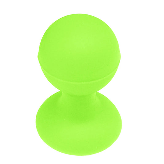HURTEL Silicone phone holder with suction cup and round head, green