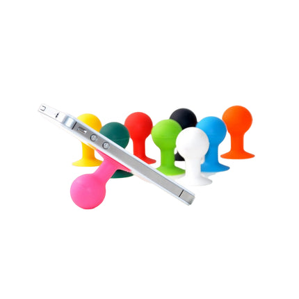 HURTEL Silicone phone holder with suction cup and round head, green – image 8