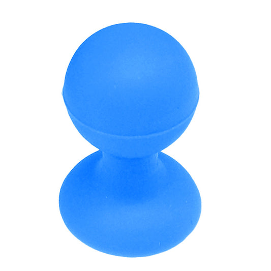 HURTEL Silicone phone holder with suction cup and round head, blue