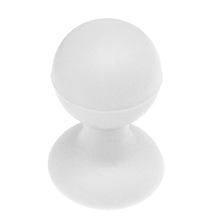 HURTEL Silicone phone holder with suction cup and round head, white