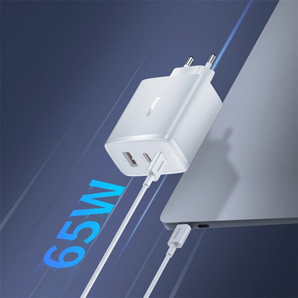 BASEUS GaN Cube Pro 65W 2x USB-C USB-A network charger, white – image 8