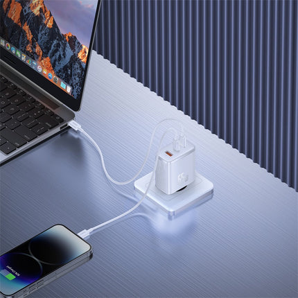 BASEUS GaN Cube Pro 65W 2x USB-C USB-A network charger, white – image 9