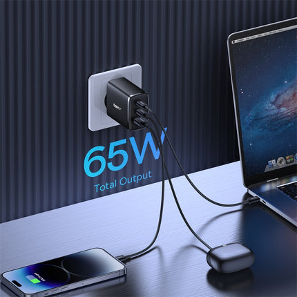 BASEUS GaN Cube Pro 65W 2x USB-C USB-A wall charger, black – image 9