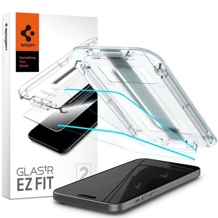 SPIGEN Glas.tR EZ Fit tempered glass for iPhone 15 - SET of 2 pcs.