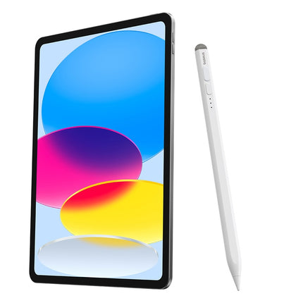 BASEUS Stylus stylus for iPad with active replaceable tip Smooth Writing 2 with USB-C cable white
