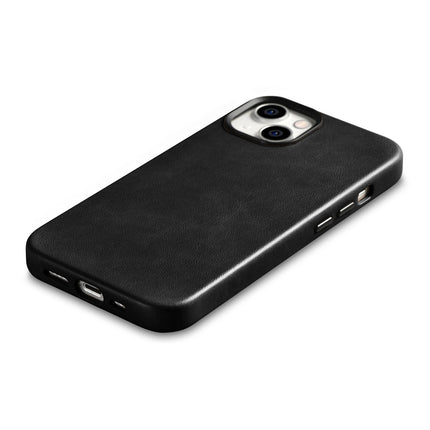 ICARER iPhone 14 magnetic leather case with MagSafe Oil Wax Premium Leather Case black – image 9