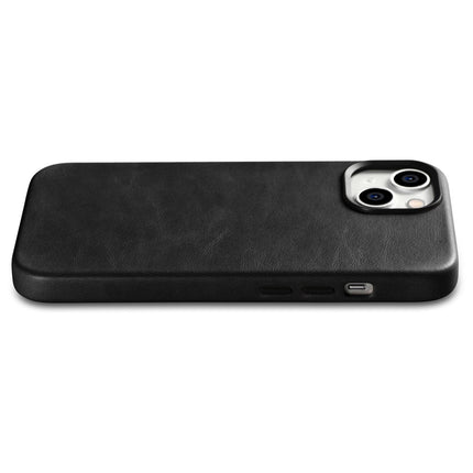 ICARER iPhone 14 Plus magnetic leather case with MagSafe Oil Wax Premium Leather Case black – image 10