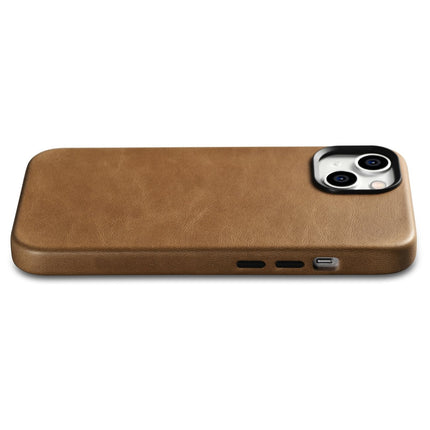 ICARER iPhone 14 Plus Magnetic Leather Case with MagSafe Oil Wax Premium Leather Case Light Brown – image 9