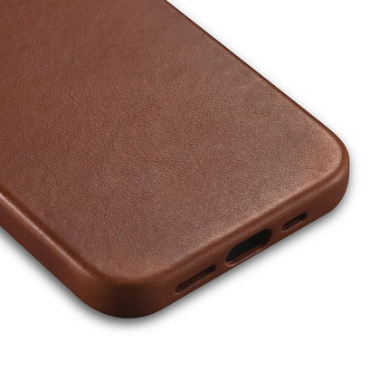 ICARER iPhone 14 Plus magnetic leather case with MagSafe Oil Wax Premium Leather Case brown – image 11