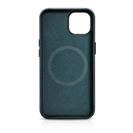 ICARER iPhone 14 Plus Magnetic Leather Case with MagSafe Oil Wax Premium Leather Case Navy Blue – image 4