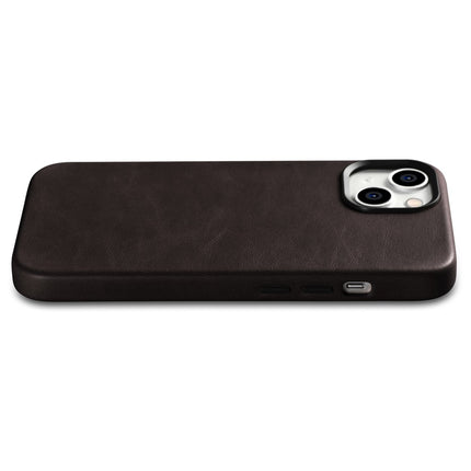 ICARER iPhone 14 Plus Magnetic Leather Case with MagSafe Oil Wax Premium Leather Case Dark Brown – image 11