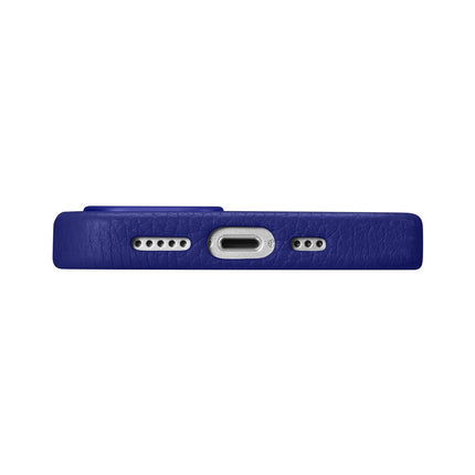 ICARER iPhone 14 magnetic leather case with MagSafe Litchi Premium Leather Case navy blue – image 5