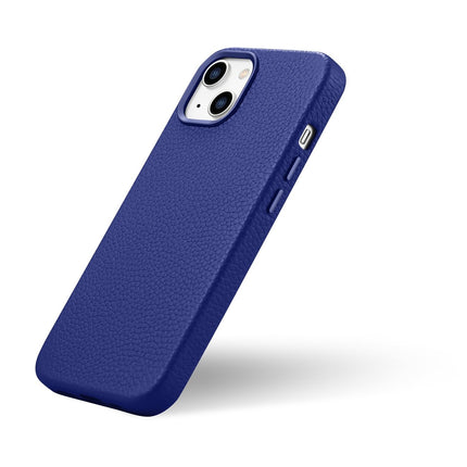 ICARER iPhone 14 magnetic leather case with MagSafe Litchi Premium Leather Case navy blue – image 8
