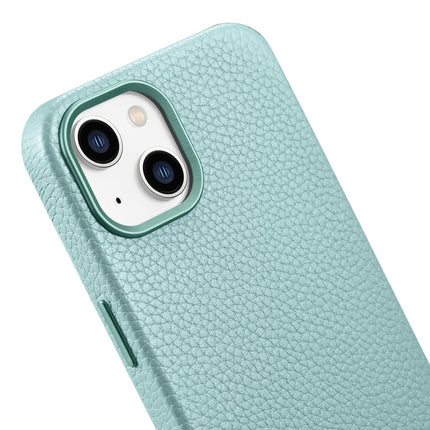 ICARER iPhone 14 magnetic leather case with MagSafe Litchi Premium Leather Case green – image 10