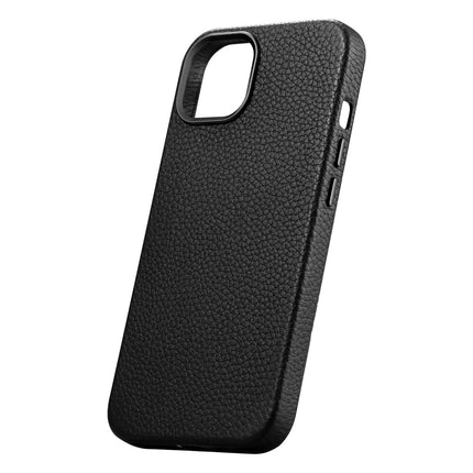 ICARER iPhone 14 Plus magnetic leather case with MagSafe Litchi Premium Leather Case black – image 8