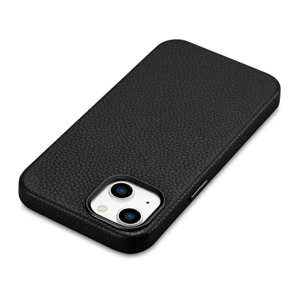 ICARER iPhone 14 Plus magnetic leather case with MagSafe Litchi Premium Leather Case black – image 9