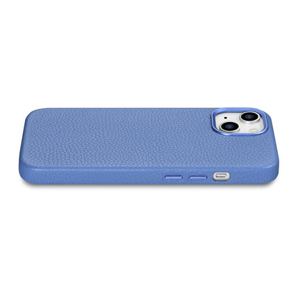 ICARER iPhone 14 Plus magnetic leather case with MagSafe Litchi Premium Leather Case blue – image 10