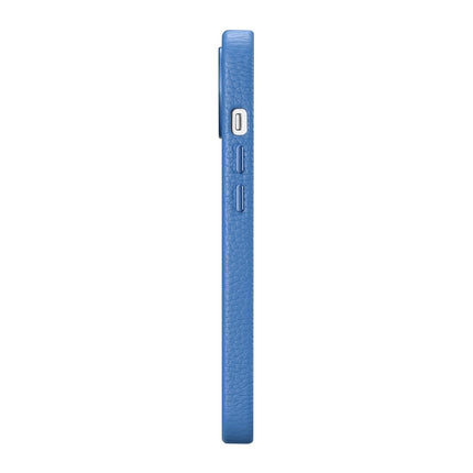 ICARER iPhone 14 Plus magnetic leather case with MagSafe Litchi Premium Leather Case blue – image 5