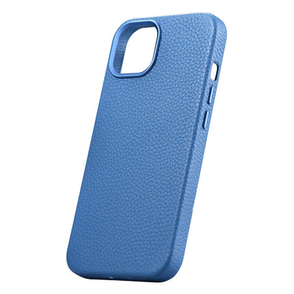 ICARER iPhone 14 Plus magnetic leather case with MagSafe Litchi Premium Leather Case blue – image 7