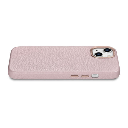 ICARER iPhone 14 Plus magnetic leather case with MagSafe Litchi Premium Leather Case pink – image 11