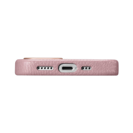ICARER iPhone 14 Plus magnetic leather case with MagSafe Litchi Premium Leather Case pink – image 5