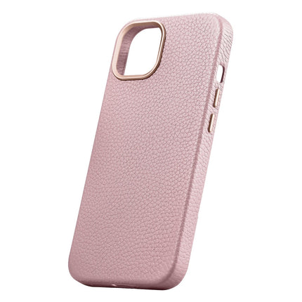 ICARER iPhone 14 Plus magnetic leather case with MagSafe Litchi Premium Leather Case pink – image 8