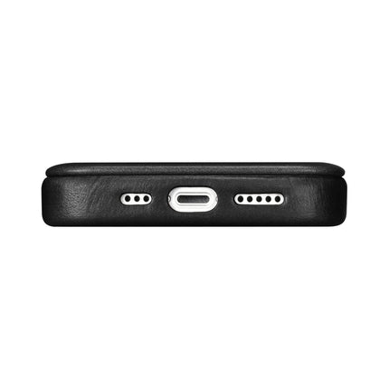 ICARER iPhone 14 Plus Magnetic Flip Case MagSafe CE Oil Wax Premium Leather Black – image 11