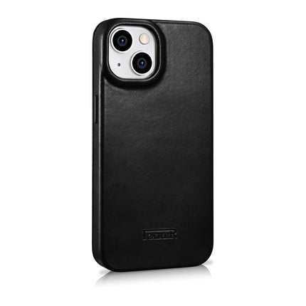 ICARER iPhone 14 Plus Magnetic Flip Case MagSafe CE Oil Wax Premium Leather Black – image 4