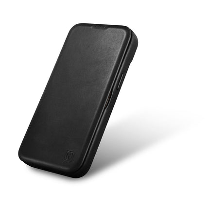 ICARER iPhone 14 Plus Magnetic Flip Case MagSafe CE Oil Wax Premium Leather Black – image 7