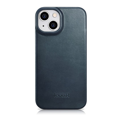 ICARER iPhone 14 Plus Magnetic Flip Case MagSafe CE Oil Wax Premium Leather Navy Blue – image 3