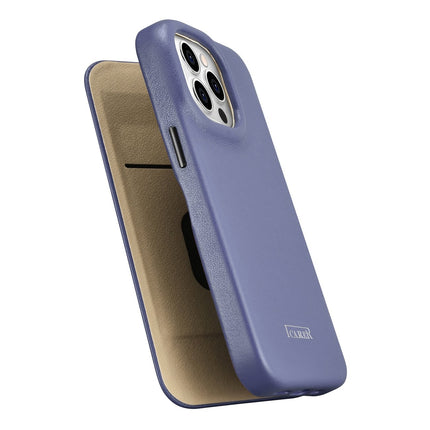 ICARER iPhone 14 Pro magnetic flip case MagSafe CE Premium Leather light purple – image 10