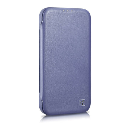 ICARER iPhone 14 Pro magnetic flip case MagSafe CE Premium Leather light purple – image 5