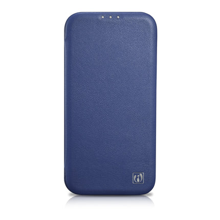 ICARER Leather case for iPhone 14 Pro with magnetic flap MagSafe CE Premium Leather navy blue – image 2