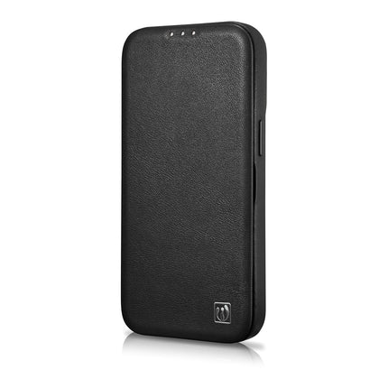 ICARER Leather case for iPhone 14 Plus with magnetic flap MagSafe CE Premium Leather black – image 5