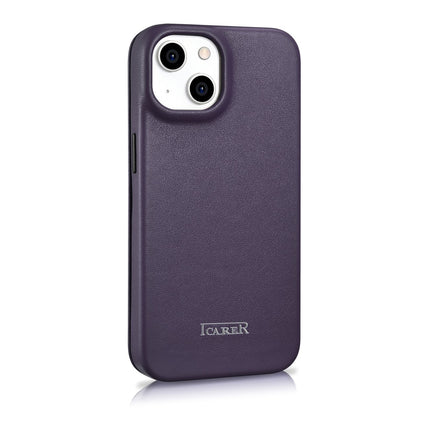 ICARER Leather case for iPhone 14 Plus with magnetic flap MagSafe CE Premium Leather purple – image 4