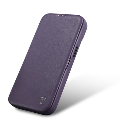 ICARER Leather case for iPhone 14 Plus with magnetic flap MagSafe CE Premium Leather purple – image 8