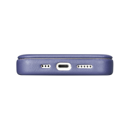 ICARER iPhone 14 Plus Magnetic Flip Case MagSafe CE Premium Leather light purple – image 11