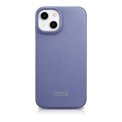 ICARER iPhone 14 Plus Magnetic Flip Case MagSafe CE Premium Leather light purple – image 3