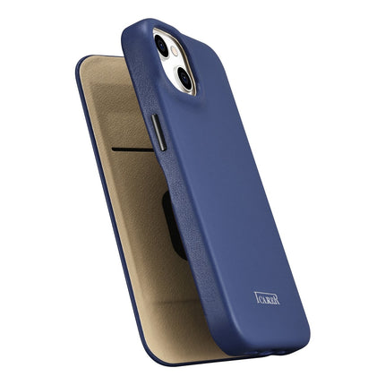ICARER Leather case for iPhone 14 Plus with magnetic flap MagSafe CE Premium Leather blue – image 10