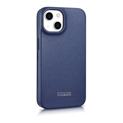 ICARER Leather case for iPhone 14 Plus with magnetic flap MagSafe CE Premium Leather blue – image 4