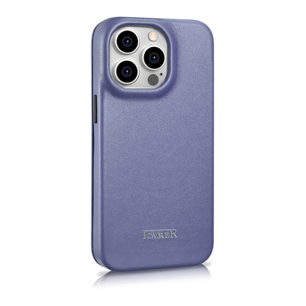 ICARER iPhone 14 Pro Max Magnetic Flip Case MagSafe CE Premium Leather light purple – image 3