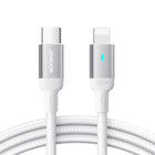 JOYROOM USB-C - Lightning cable with LED indicator 20W A10 Series 1.2 m white