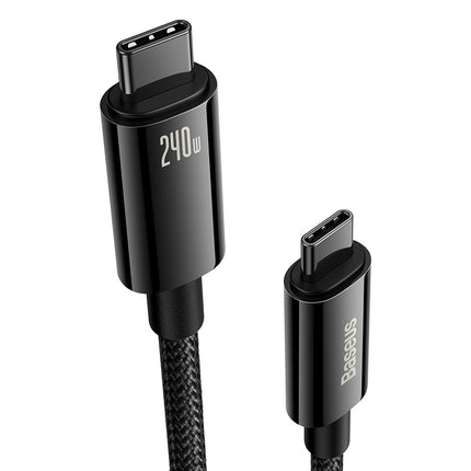 BASEUS Tungsten Gold USB-C cable 480Mb/s 240W 2m black – image 2